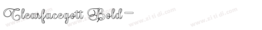 Clearfacegott Bold字体转换